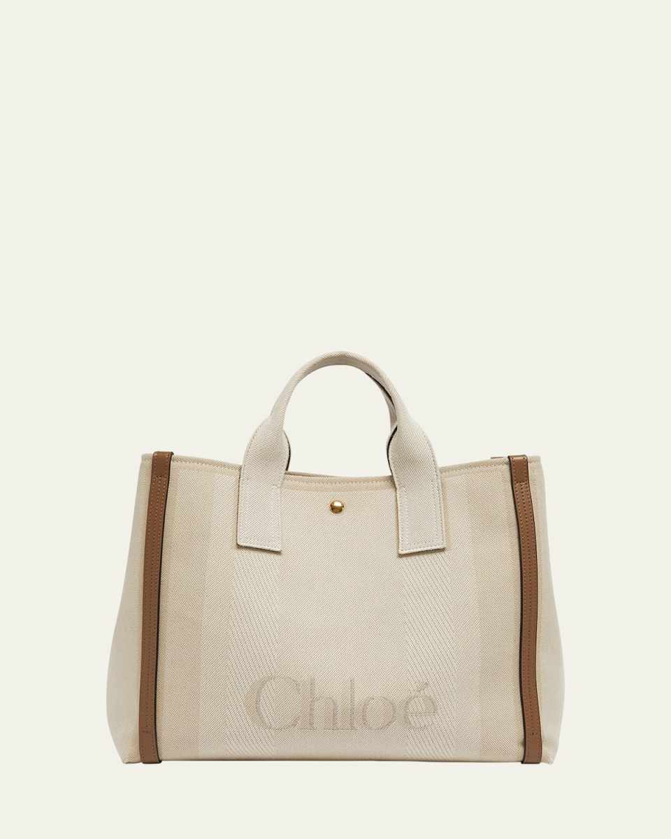 Large Carry Tote Bag in Jacquard Canvas